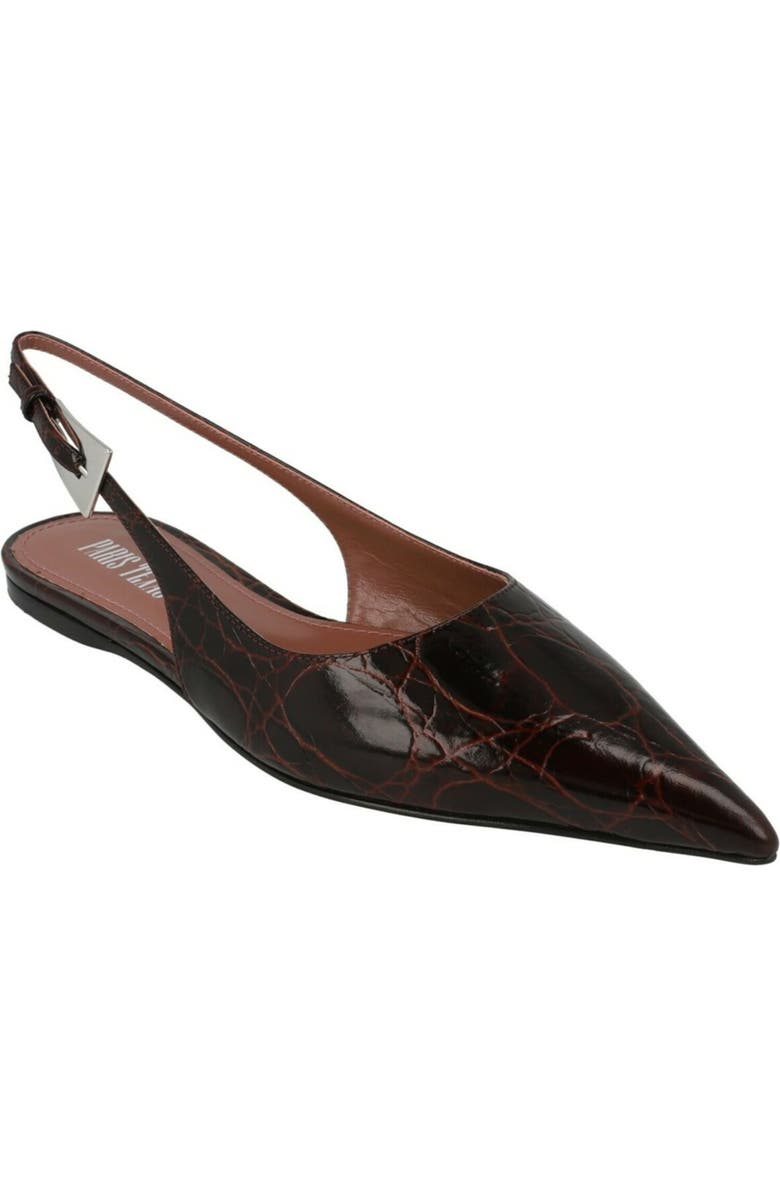 Paris Texas Jessica Pointed Toe Slingback Flat, Main, color,