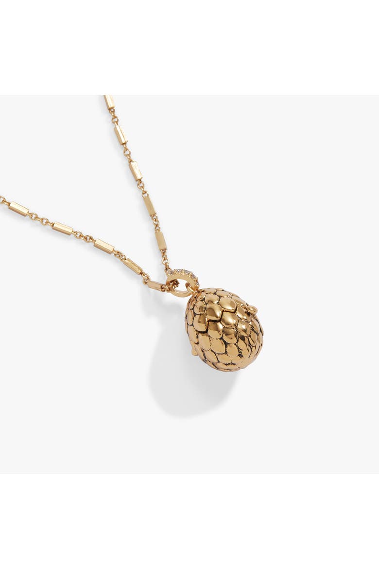 House of the Dragon Dragon Egg Locket Pendant, Alternate, color, Gold