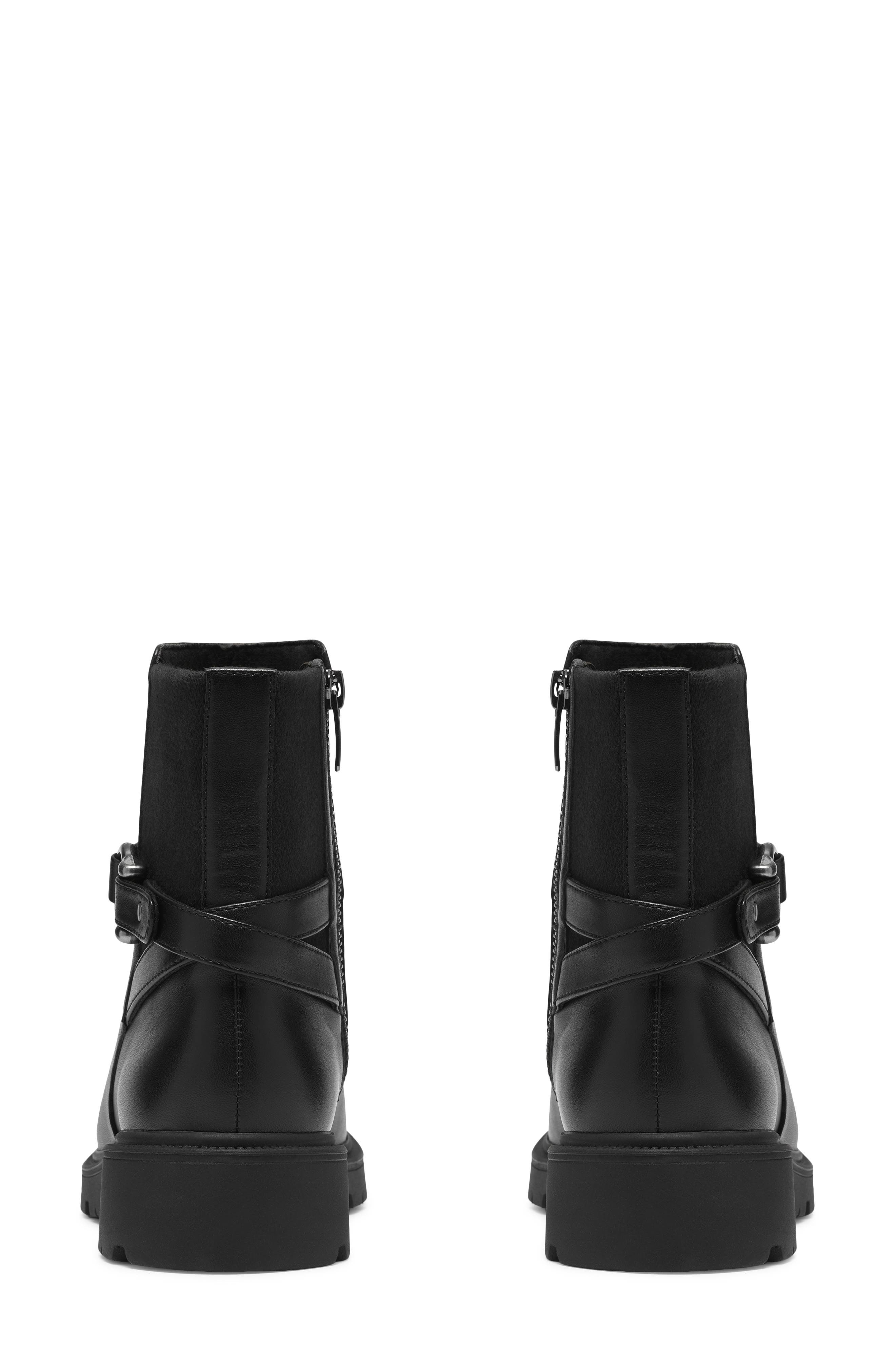 Code L Bay Leather Bootie, Alternate, color, BLACK LEATHER