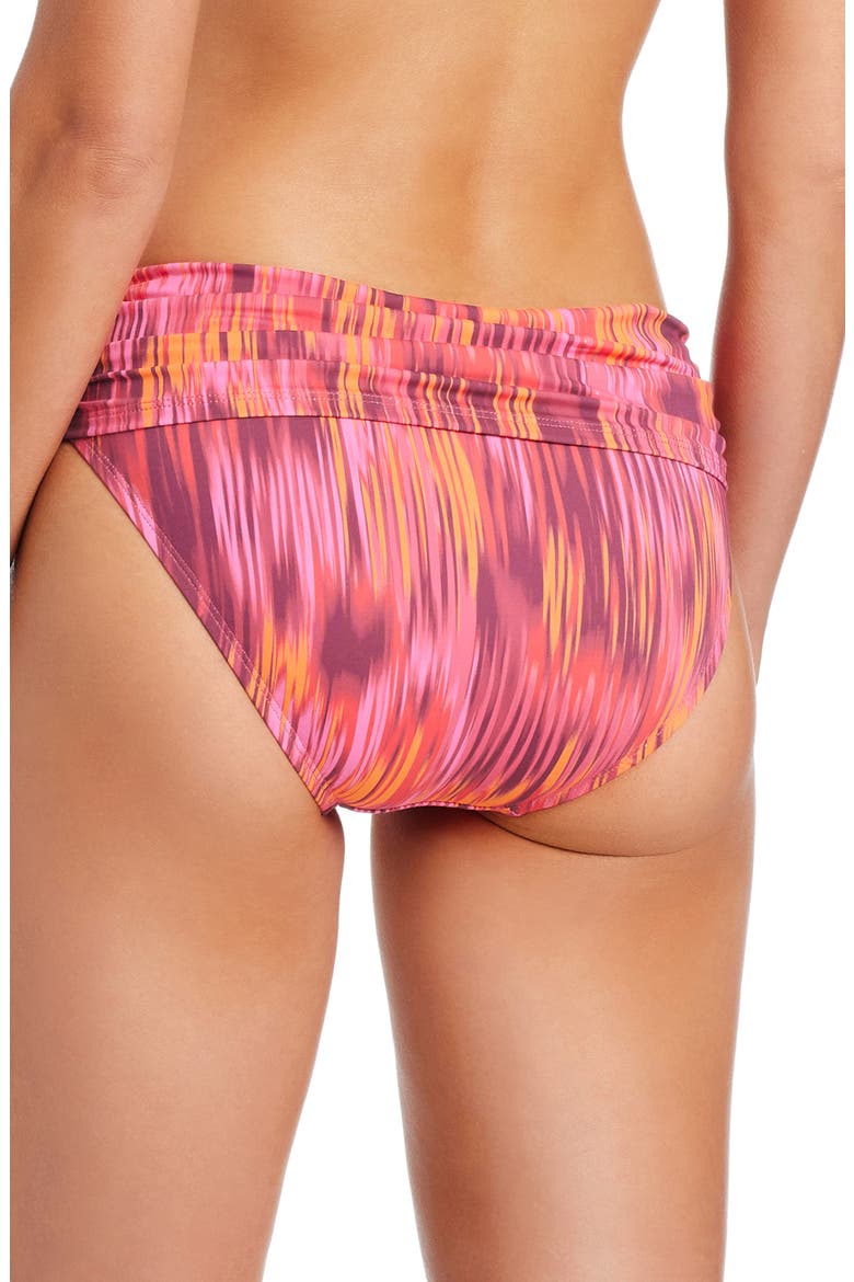 Sarong Hipster Swim Bottoms, Alternate, color, FIESTA PINK