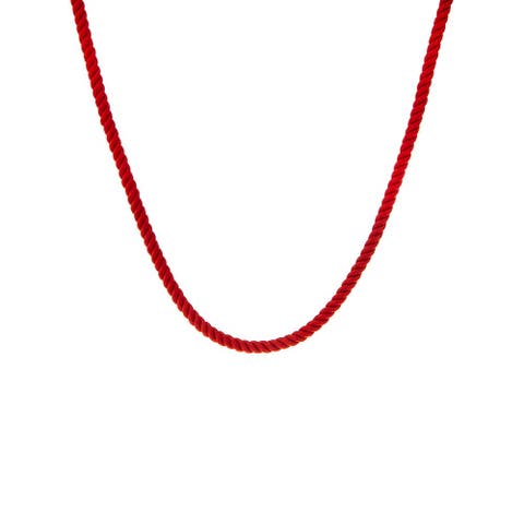 Colored Twisted Cotton Rope Necklace