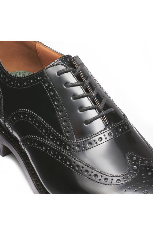 G.h.bass Monogram Wingtip Oxford In Black