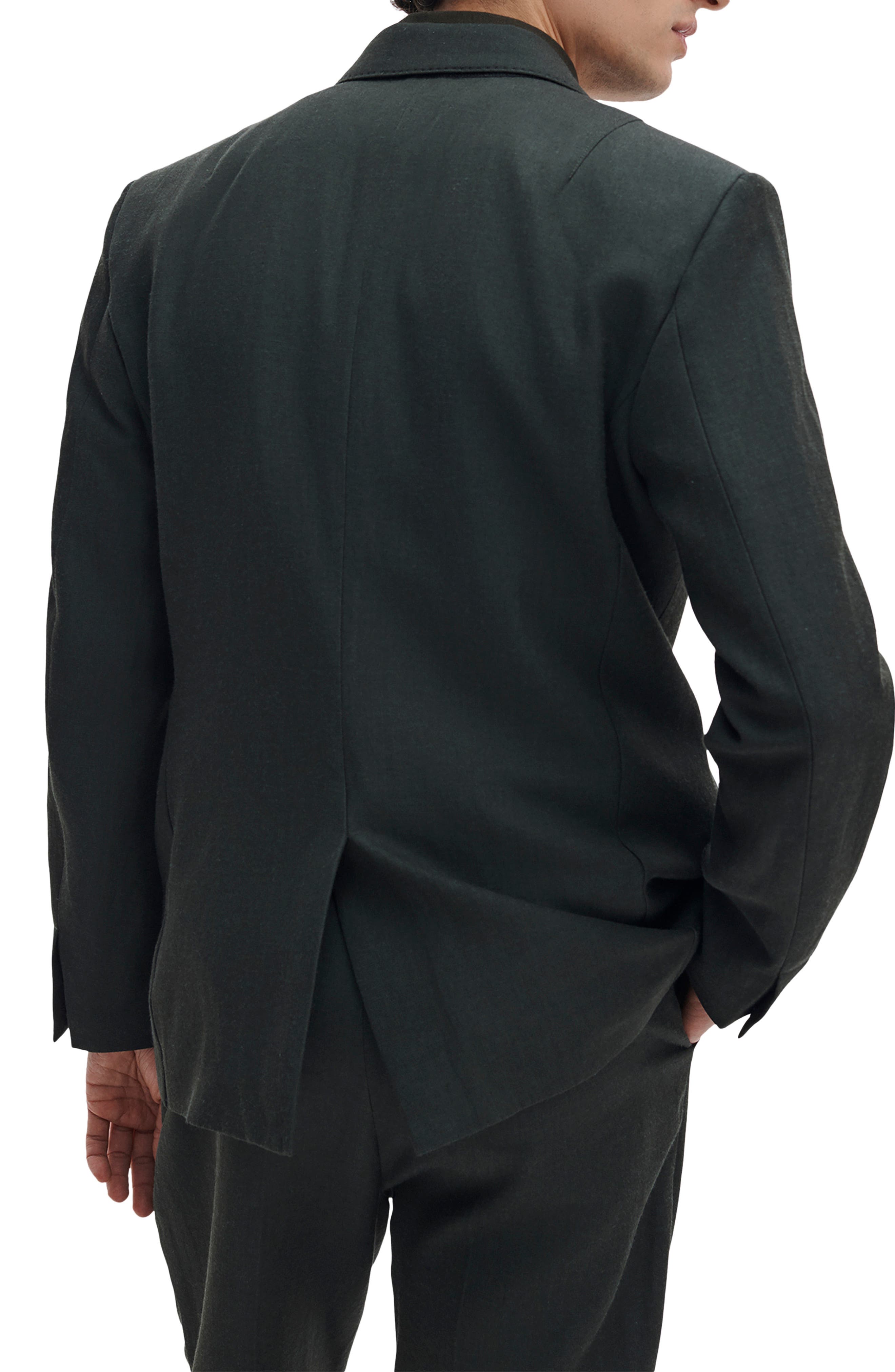 Butler Double Breasted Wool Blend Blazer - image 2