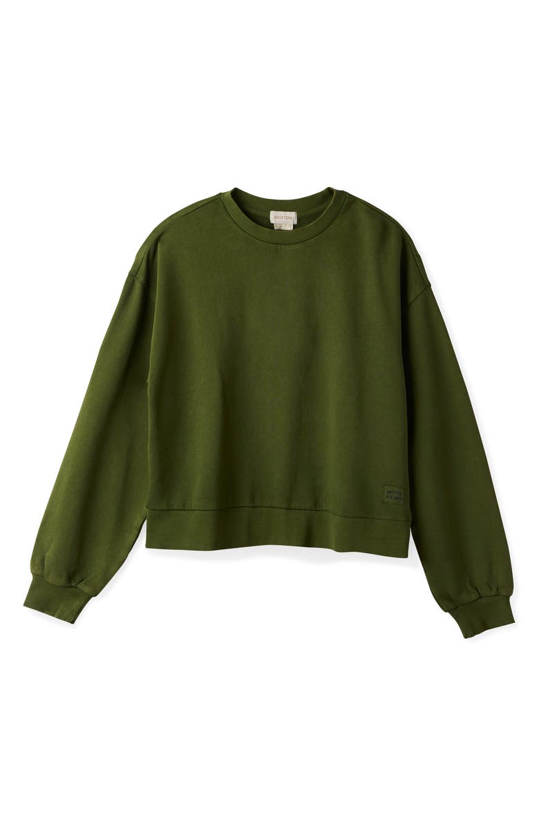 Brixton Cross Loop French Terry Crewneck Sweatshirt, Alternate, color, 