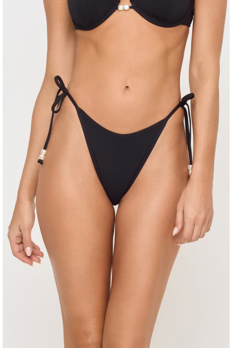 Lucia Bitsy Bikini Bottoms, Main, color, BLACK
