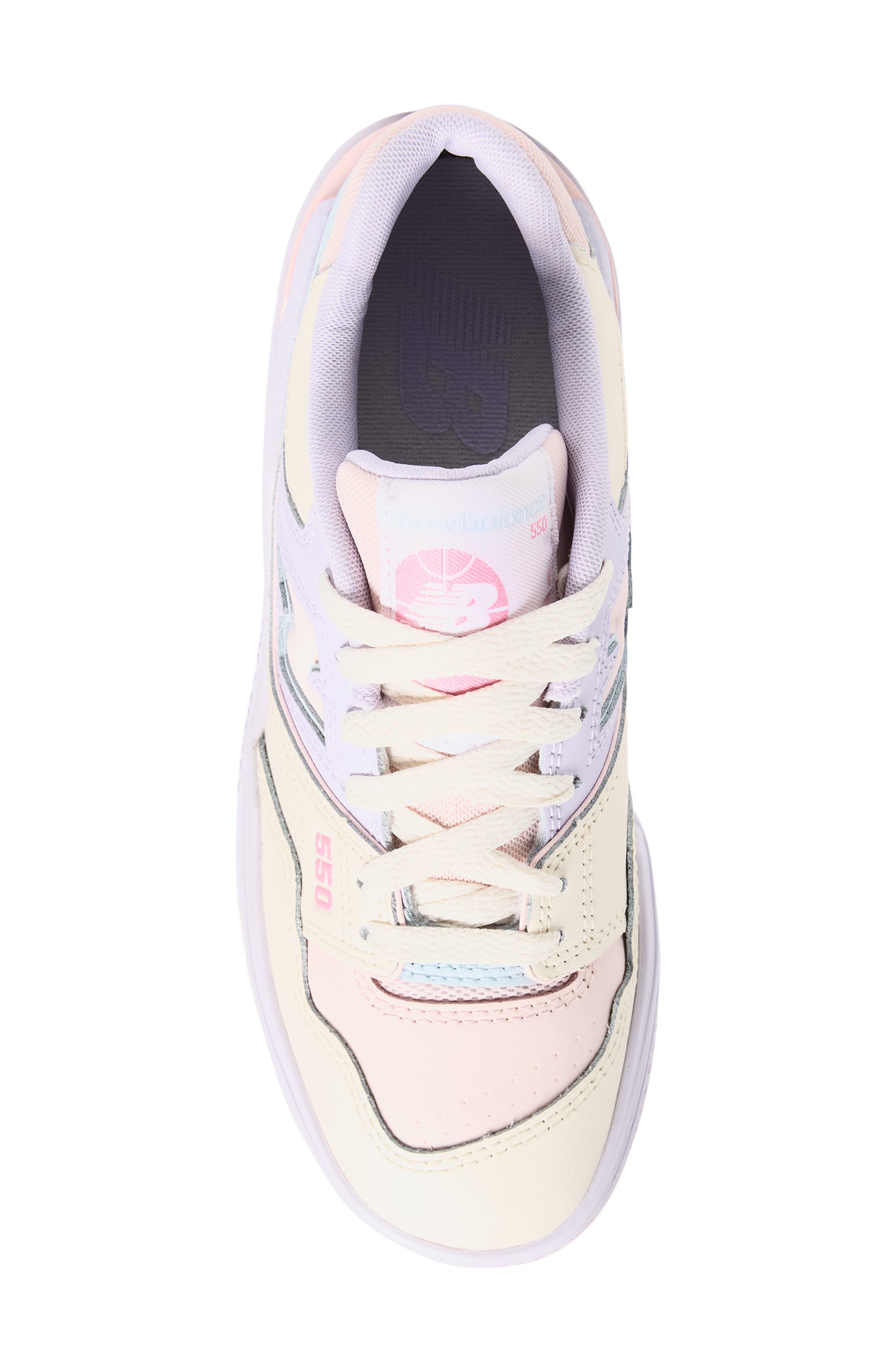 New Balance Kids' b550 Sneaker, Alternate, color, Shell Pink/ Permafrost