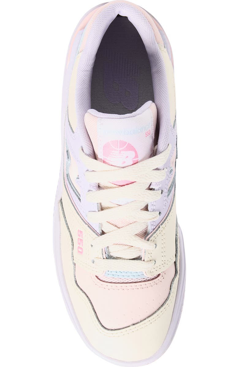 New Balance Kids' b550 Sneaker, Alternate, color, Shell Pink/ Permafrost