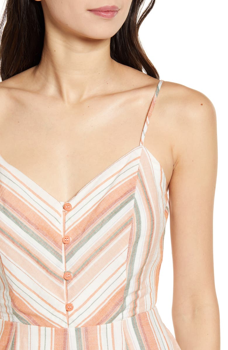 Lost + Wander City to Country Stripe Jumpsuit, Alternate, color,