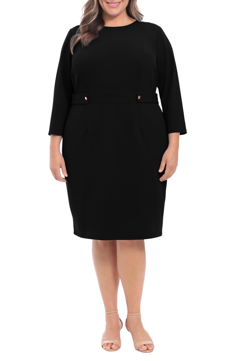 London Times Side Tab Sheath Dress, Main, color, 