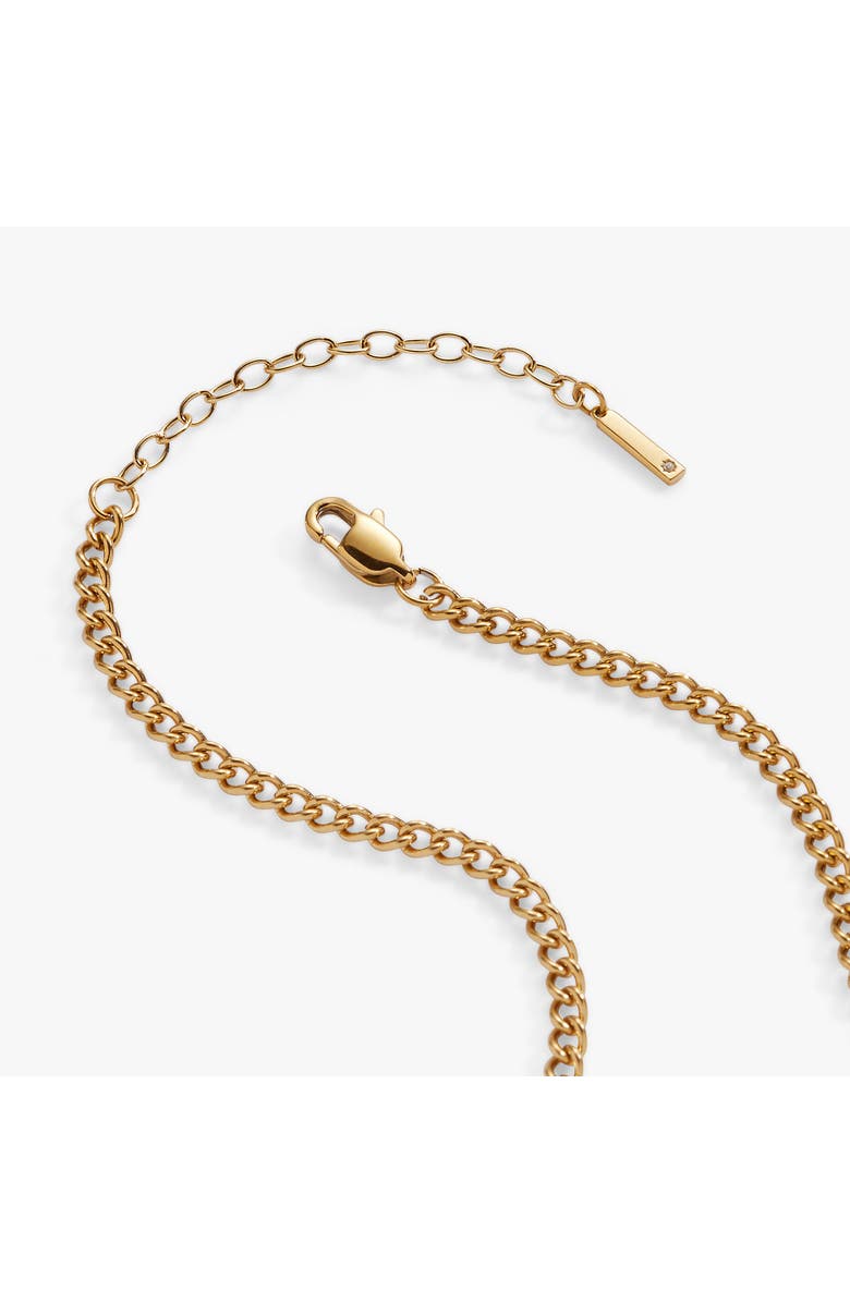 Alex and Ani Mama Curb Chain Necklace, Alternate, color, Gold