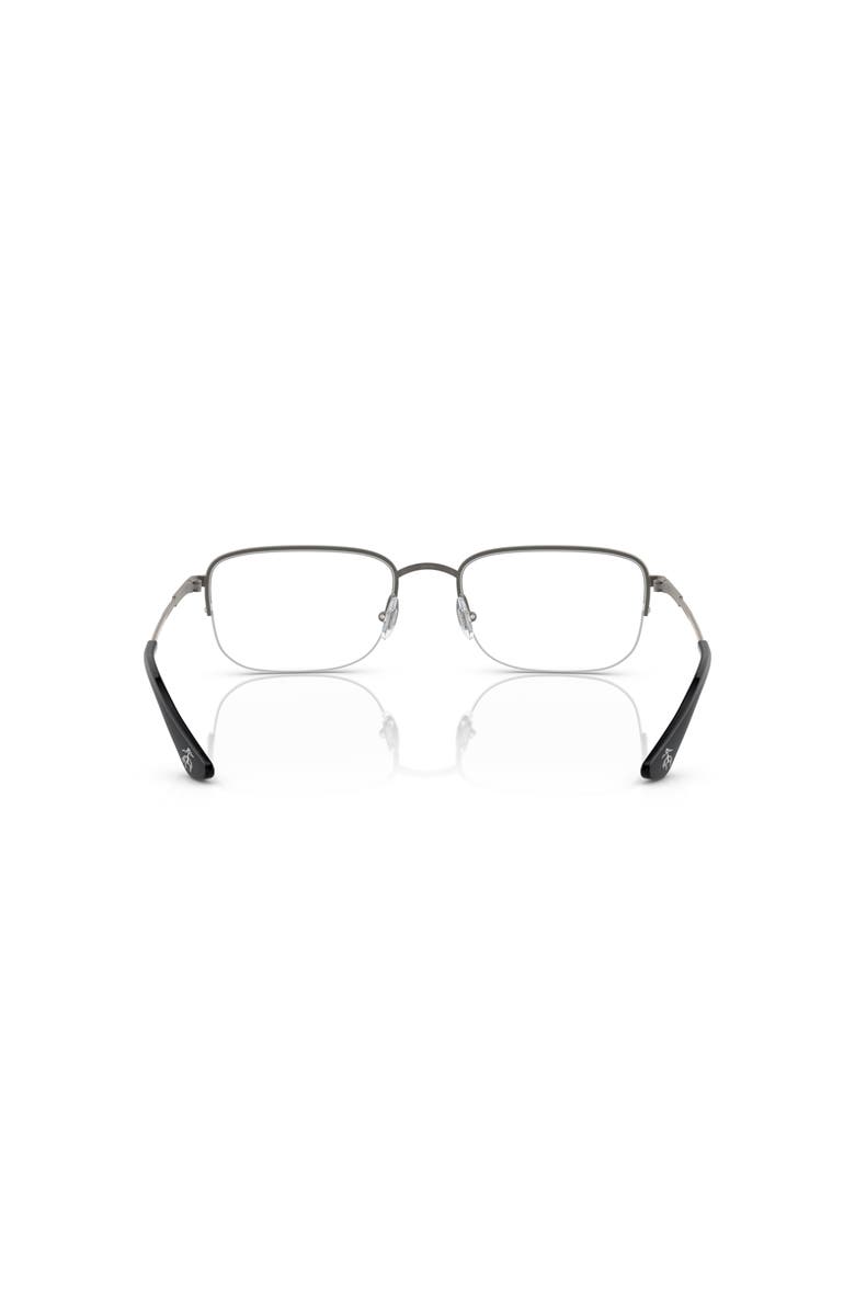Brooks Brothers 55mm Rectangle optical glasses, Alternate, color, Grey
