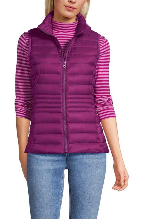 Lands' End Wanderweight Packable Ultralight Down Vest In Pink