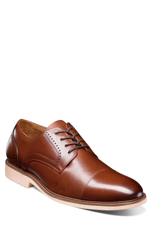 Stacy Adams Wesbridge Cap Toe Derby In Chocolate