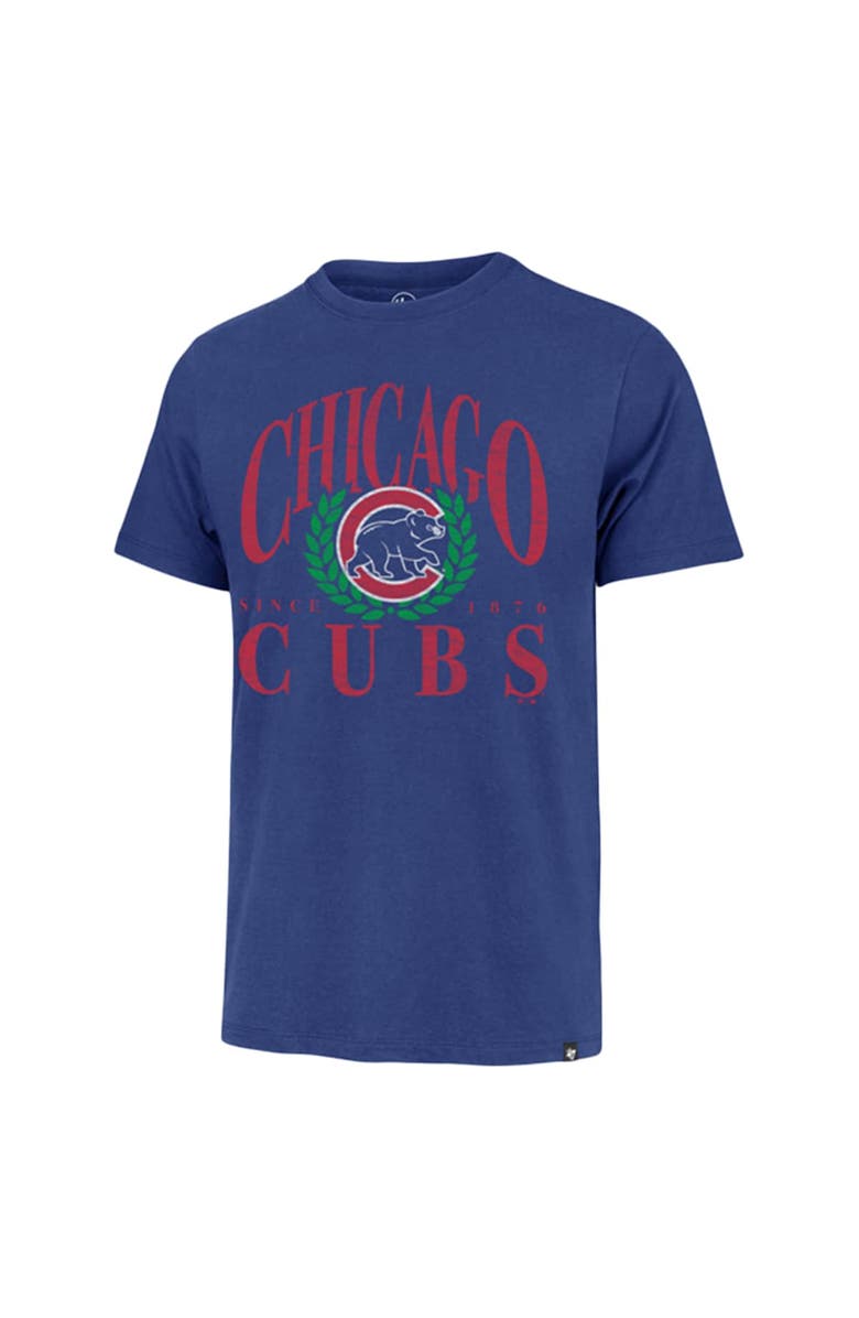 '47 Men's '47 Royal Chicago Cubs Pitchout Franklin T-Shirt, Alternate, color, 