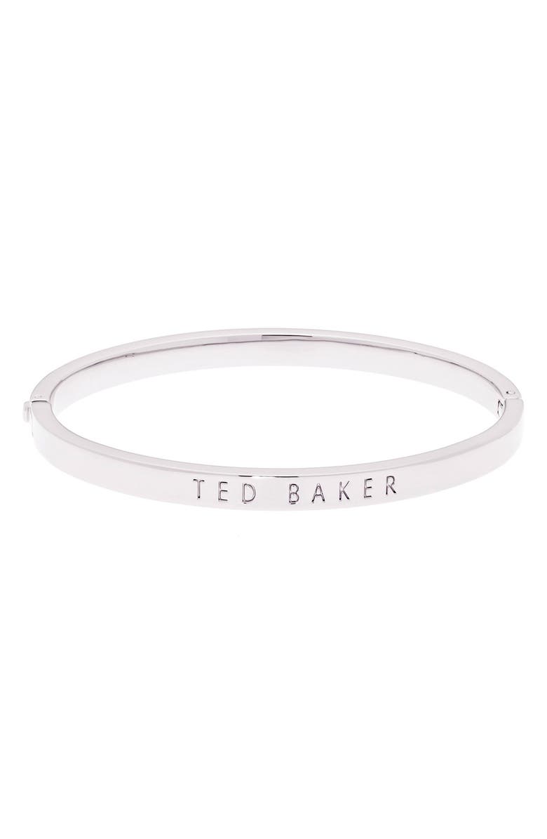 Ted Baker London Clemina Logo Hinge Bangle Bracelet, Main, color, 