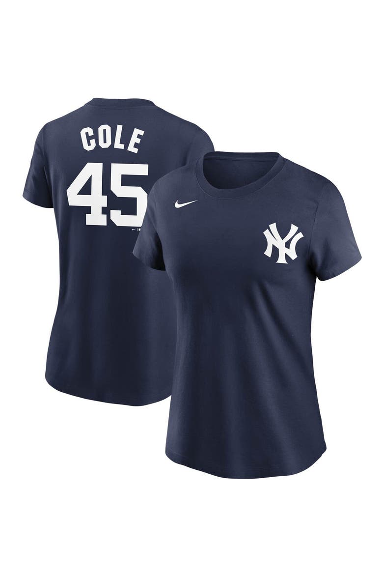 Women's Nike Gerrit Cole Navy New York Yankees Name & Number T-Shirt, Main, color, Navy