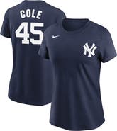 Nike Women's Nike Gerrit Cole Navy New York Yankees Name & Number T-Shirt