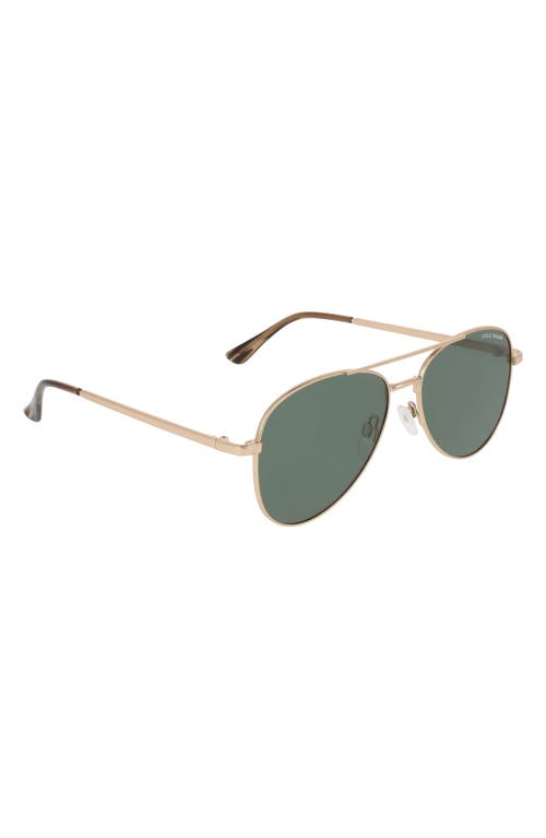 Cole Haan 57mm Aviator Sunglasses In Gold