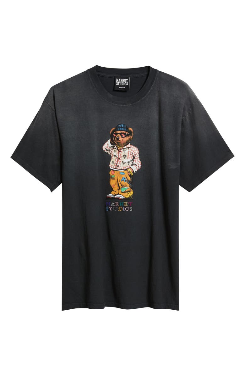 MARKET Folk Bear Graphic T-Shirt, Alternate, color, Pirate-Black