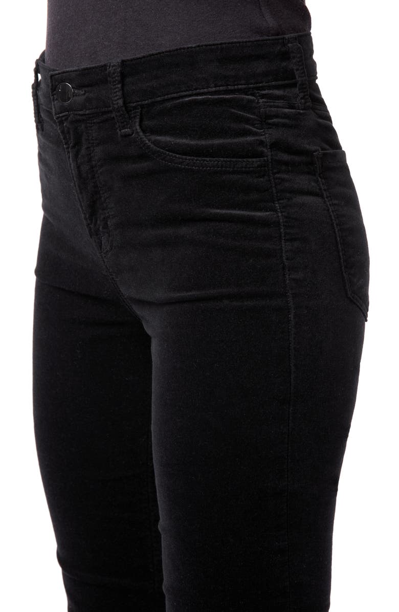 J Brand Ruby High Waist Crop Velvet Pants, Alternate, color,