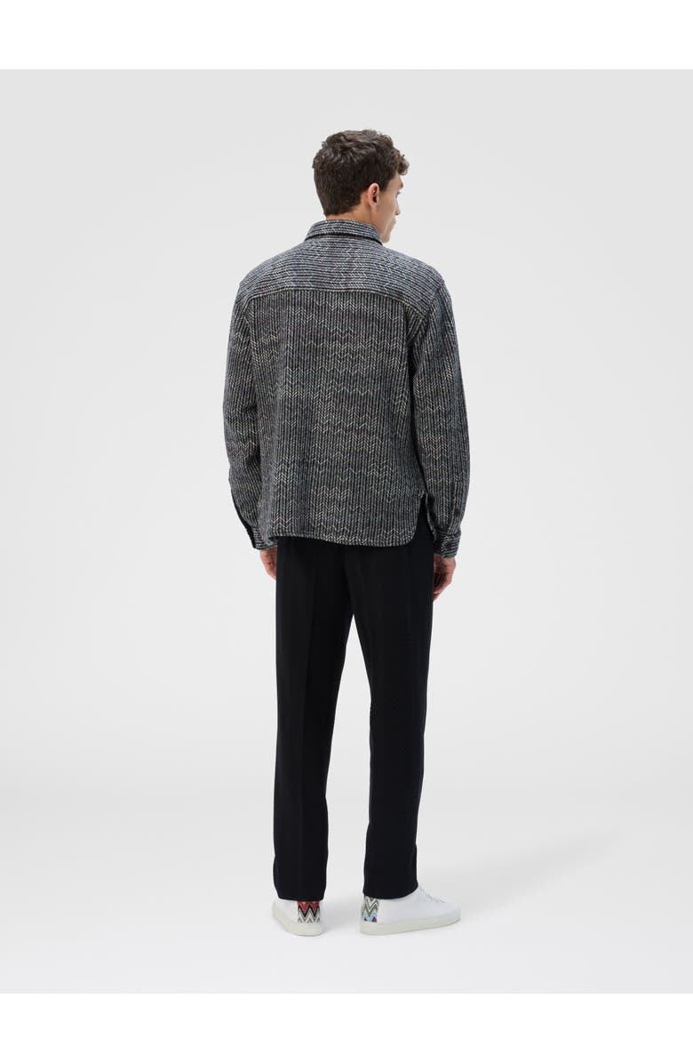 Missoni Overshirt In Wool-cotton Blend With Zigzag Pattern, Alternate, color, Multicoloured