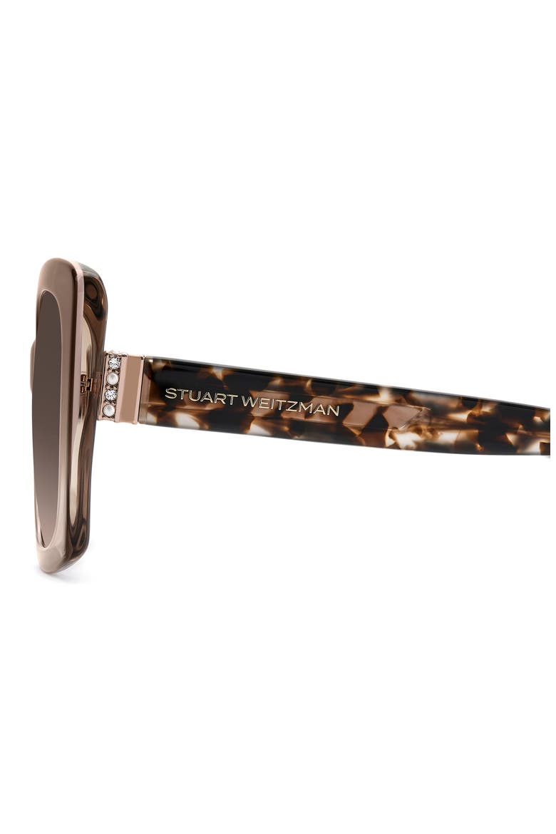 53mm Gradient Square Sunglasses, Alternate, color, BEIGE