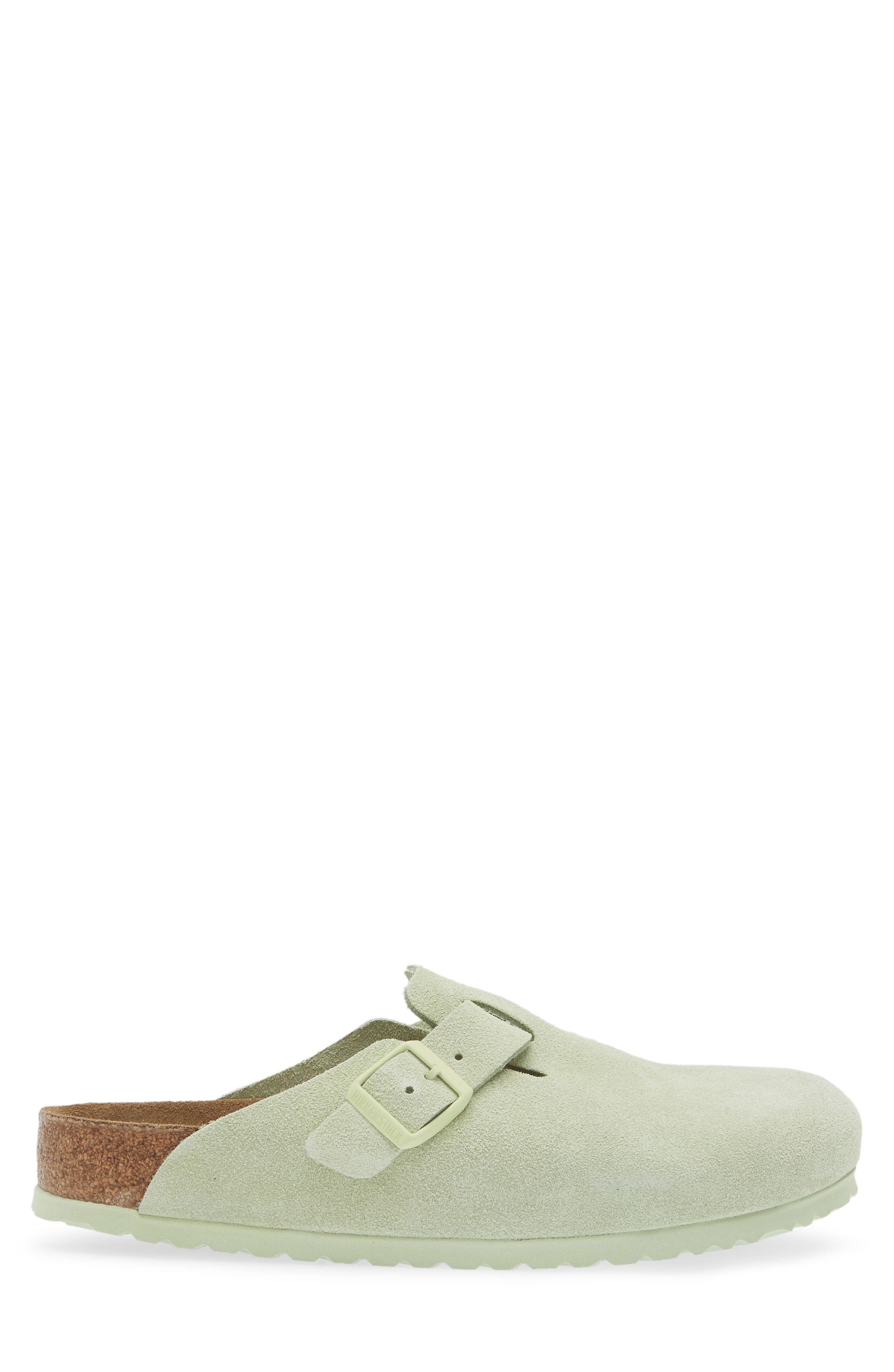 Birkenstock Boston Soft Clog, Alternate, color, Green
