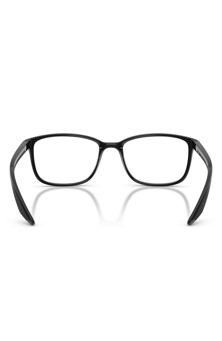 Prada Linea Rossa 55mm Pillow Optical Glasses, Alternate, color, Black