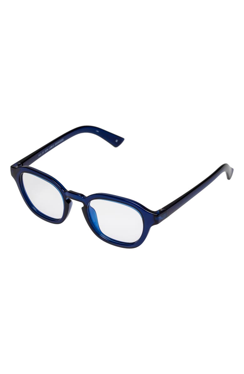 The Book Club Fan Of Seen Labels 47mm Blue Light Blocking Reading Glasses, Alternate, color,