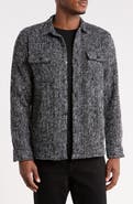 JASPER CLAY Textured Cotton Blend Shirt Jacket
