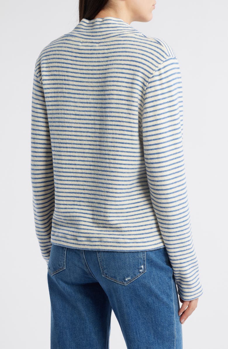 Nation LTD Delphine Stripe Cutout Cotton Knit Top, Alternate, color,