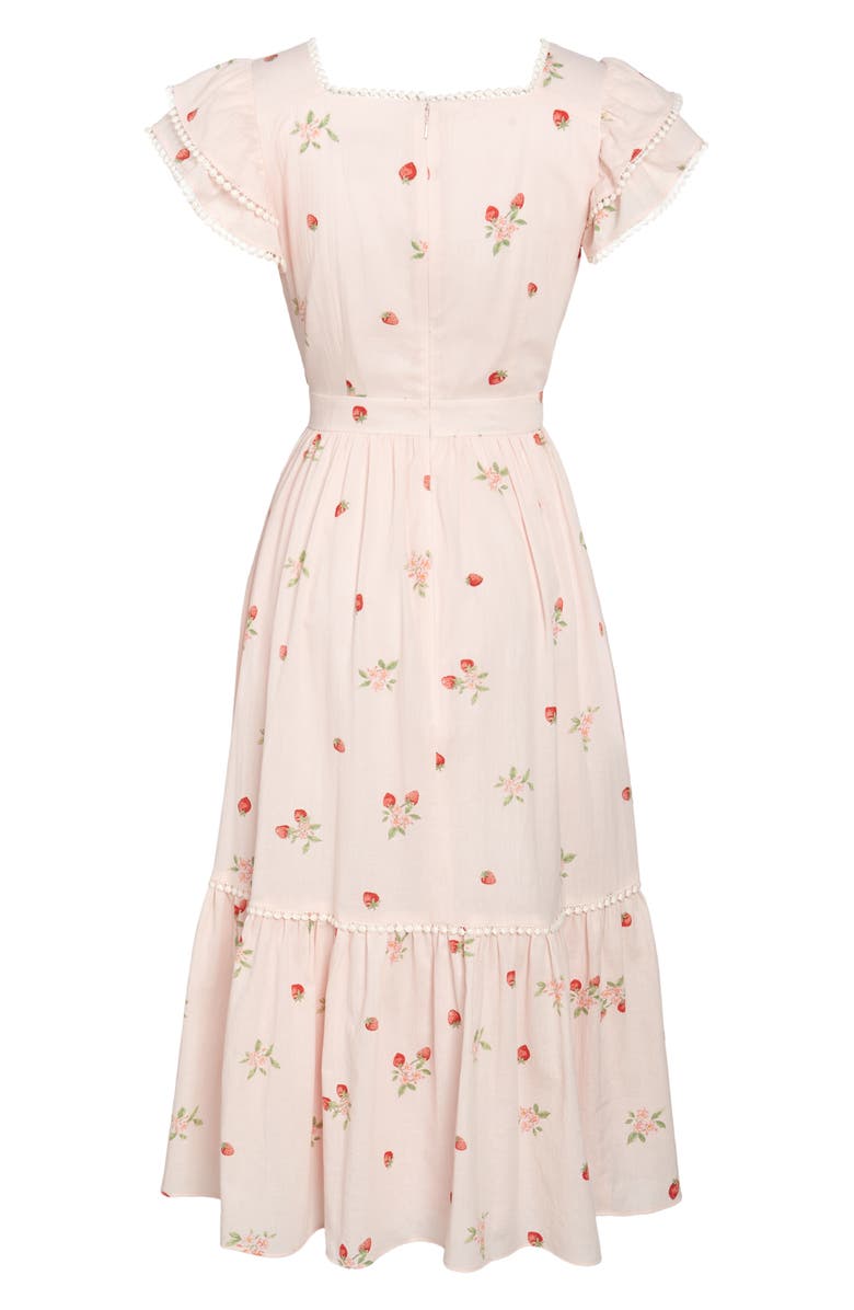 Rachel Parcell Print Ruffle Dress, Alternate, color,