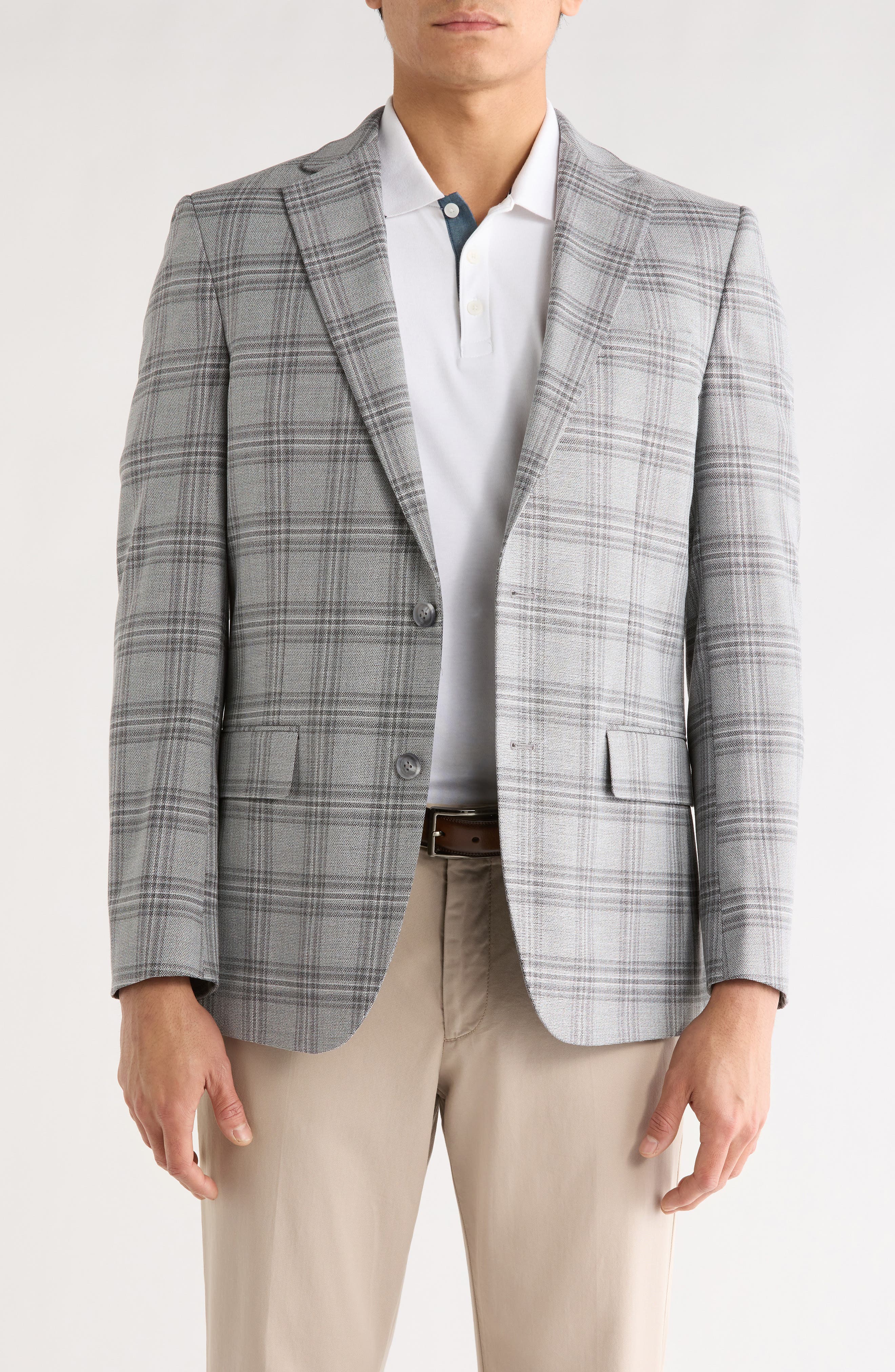 Original Penguin Plaid Notch Lapel Sport Coat