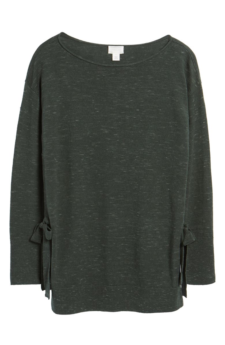 Caslon<sup>®</sup> LONG SLEEVE TIE DETAIL TUNIC, Alternate, color, 