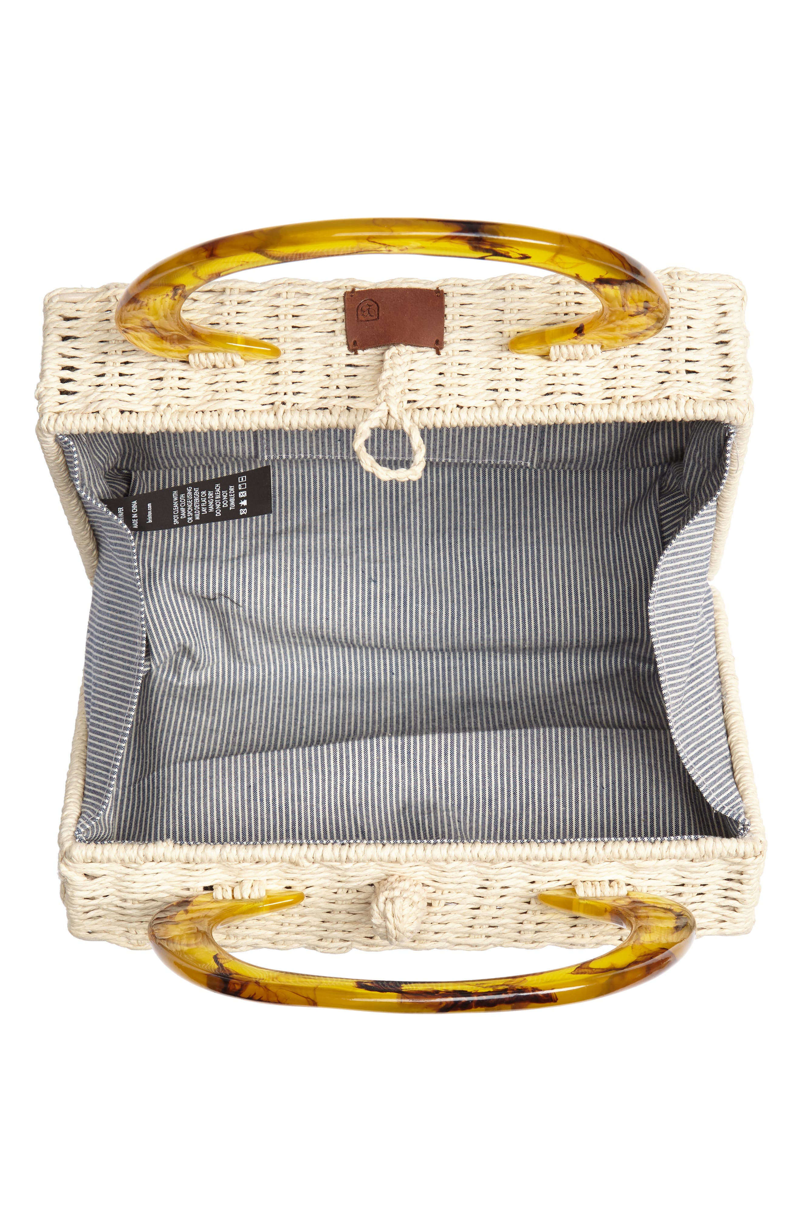Brixton Avalon Straw Top Handle Bag, Alternate, color, 