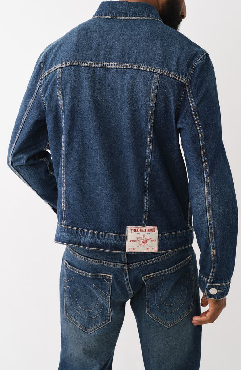 True Religion Brand Jeans Jesse Denim Trucker Jacket, Alternate, color, 