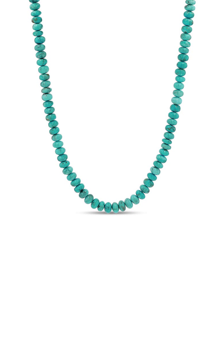 Sheryl Lowe Turquoise Bead Necklace, Main, color, 