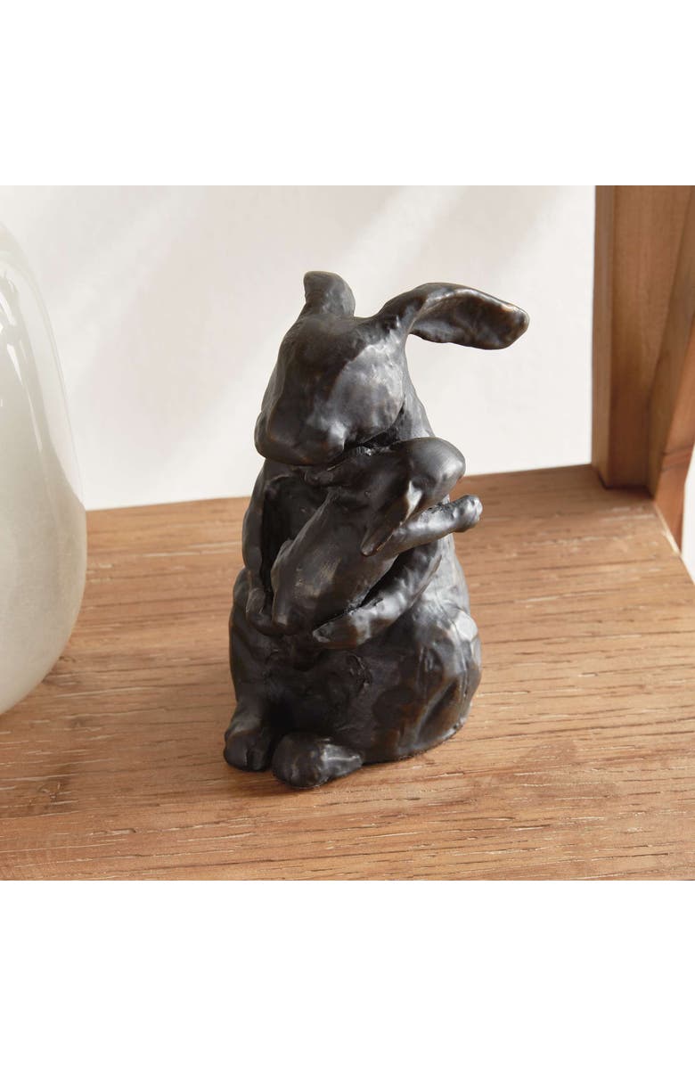 Napa Home & Garden Mother Rabbit Sculpture, Alternate, color, Black