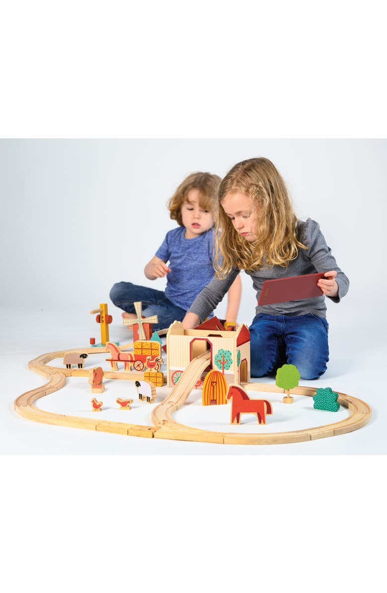 Mentari Farmyard Train Set, Alternate, color, Multi-Color