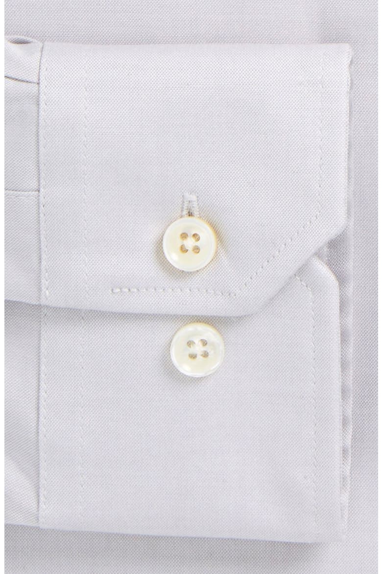 Trim Fit Solid Dress Shirt, Alternate, color, SILVER