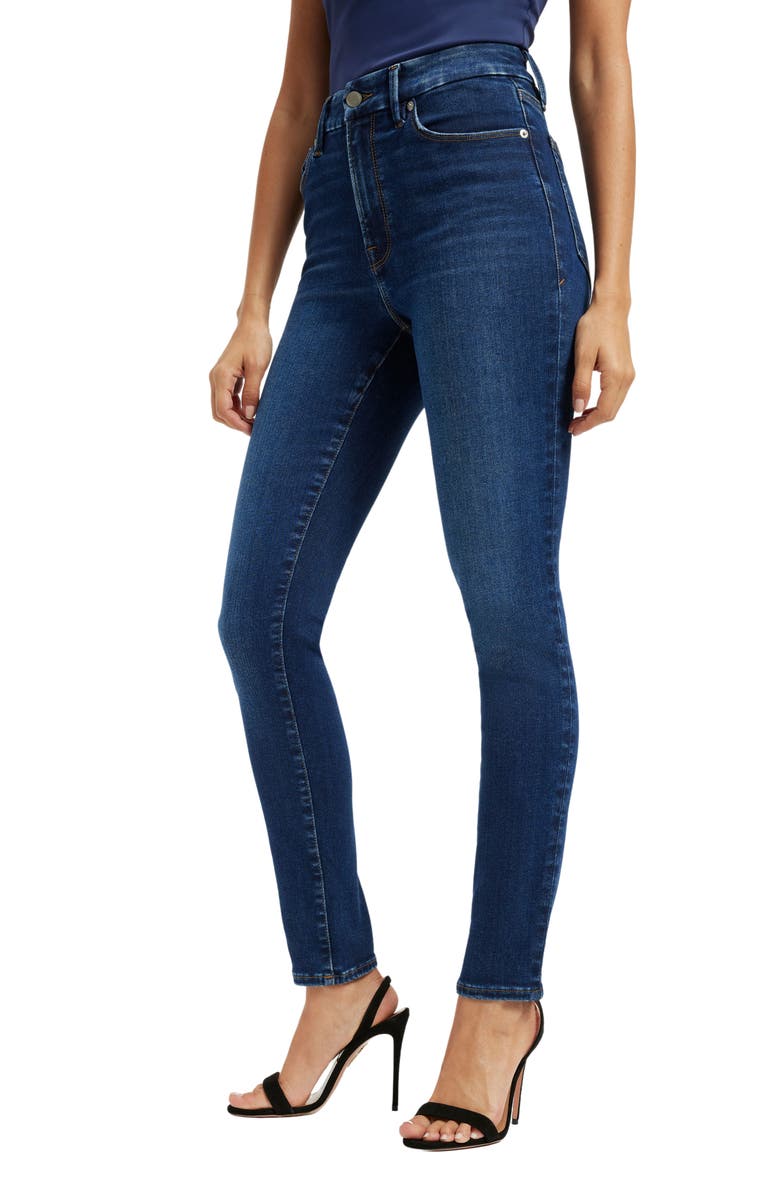 Good American Always Fit Good Legs Skinny Jeans, Alternate, color, Indigo446