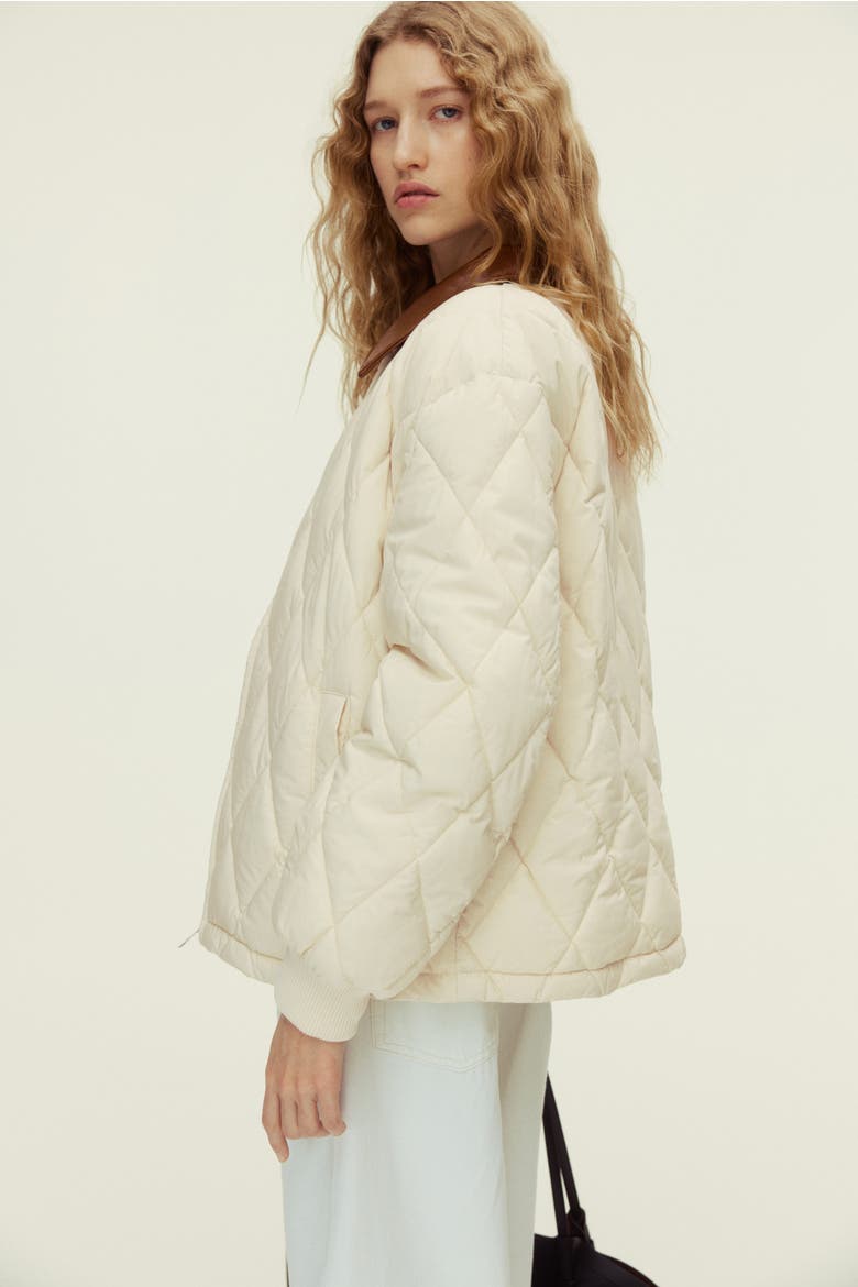 Thermolite® Quilted Jacket, Alternate, color, Light beige