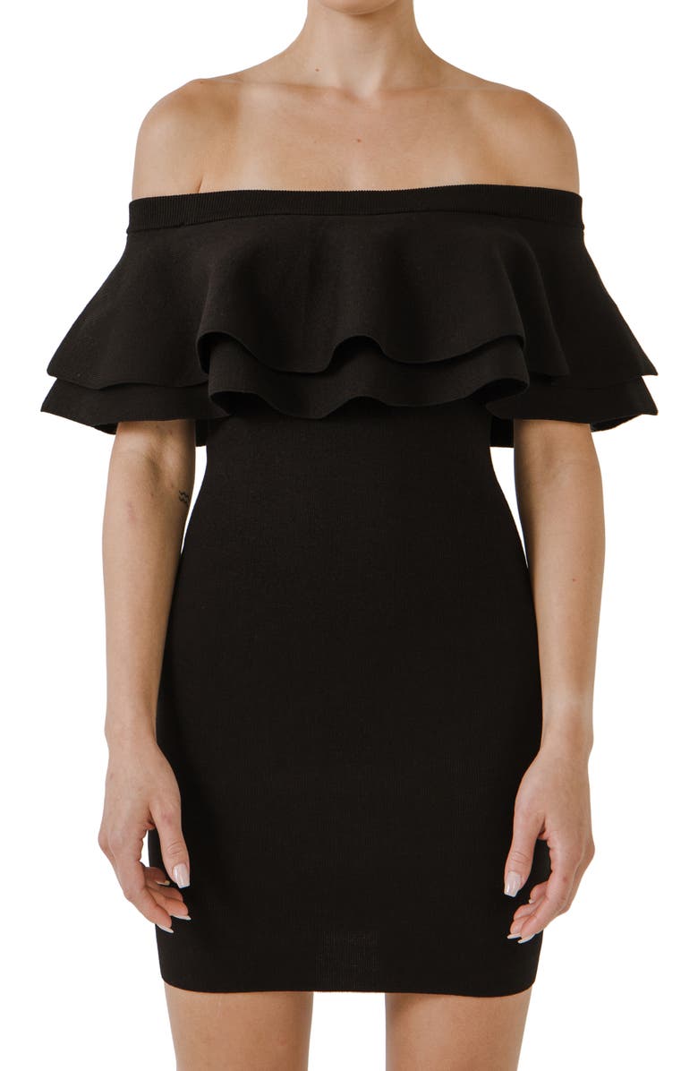 Endless Rose Off the Shoulder Minidress, Alternate, color,