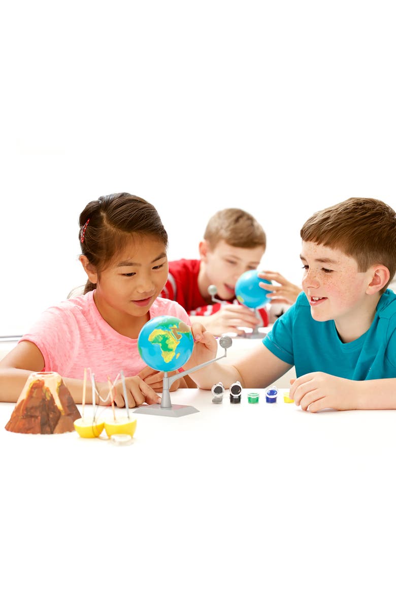 4M KidzLabs Earth Moon Model Making Kit, Alternate, color, Multicolored