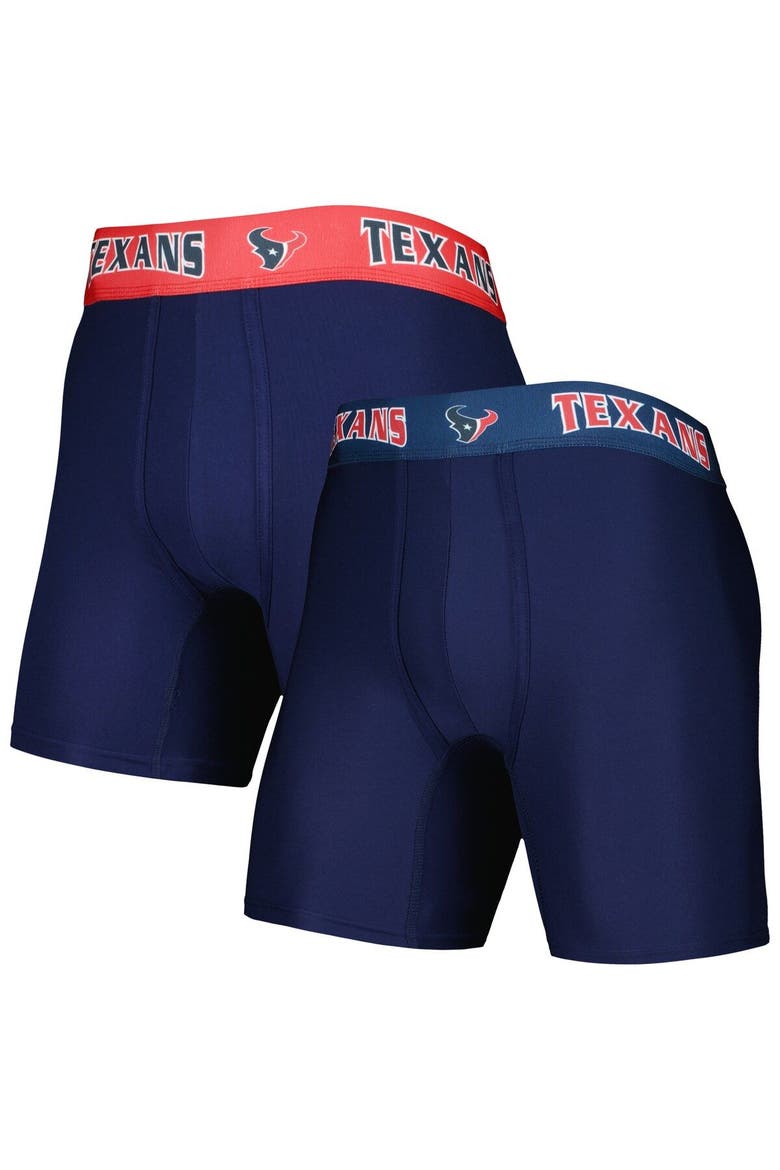 Men's Concepts Sport Navy/Red Houston Texans 2-Pack Boxer Briefs Set, Main, color, Navy