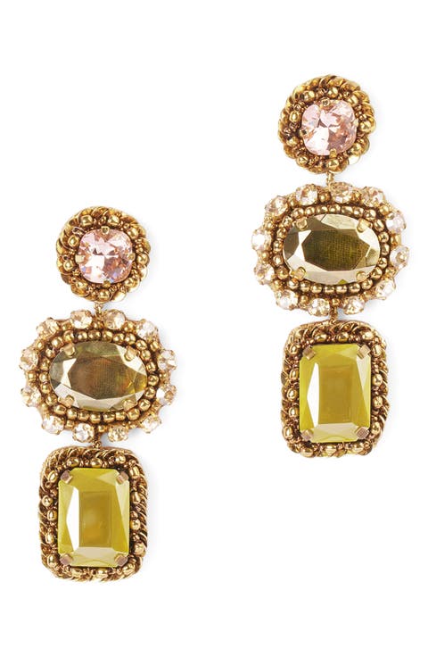Rehman Crystal Drop Earrings
