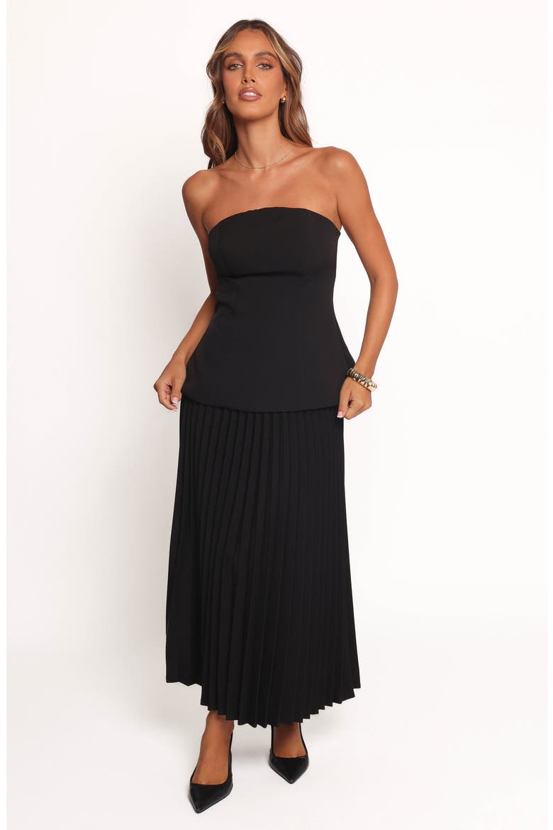 Liliana Strapless Top, Alternate, color, BLACK