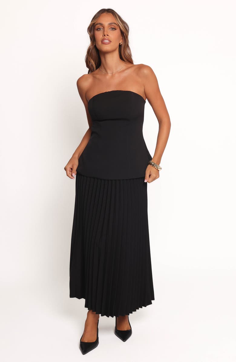 Petal & Pup Liliana Strapless Top, Alternate, color, Black