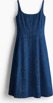 H&M Denim Midi Dress