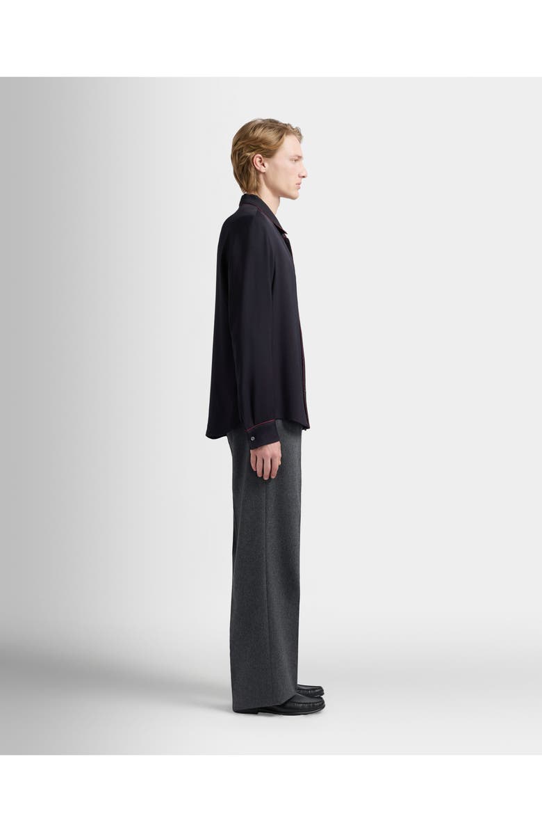 Bally Christmas Capsule Shirt in Twill, Alternate, color, Blue